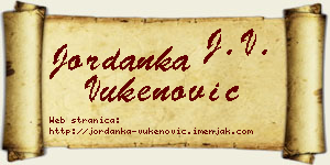 Jordanka Vukenović vizit kartica